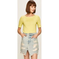 Marc O'Polo - T-shirt. Szare bluzki damskie Marc O'Polo, s, bez wzorów, z bawełny, casualowe, z okrągłym kołnierzem. W wyprzedaży za 69,90 zł.