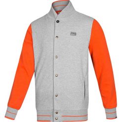 Bluza "Core Varsity" w kolorze szaro-pomarańczowym. Szare bluzy męskie Asics, s, bez wzorów, bez kołnierzyka, bez rękawów, bez kaptura. W wyprzedaży za 139,95 zł.