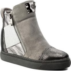 Sneakersy NESSI - 17301 Szary. Szare półbuty damskie Nessi, ze skóry. W wyprzedaży za 269,00 zł.