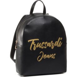 Plecak TRUSSARDI JEANS - Tessa Backpack 75B00920 K299. Czarne plecaki damskie Trussardi Jeans, bez wzorów, z jeansu, eleganckie. W wyprzedaży za 419,00 zł.