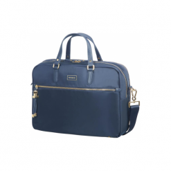 Samsonite Karissa BIZ 15.6" granatowa. Szare torby na laptopa marki Samsonite, z materiału. Za 579,00 zł.