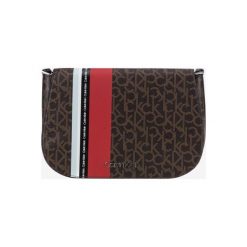 Calvin Klein Monogram Torebka Brązowy. Pomarańczowe torebki klasyczne damskie Calvin Klein, w paski, z materiału, bez dodatków. Za 464,95 zł.
