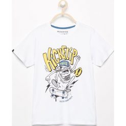 T-shirty chłopięce: T- shirt z nadrukiem – Biały