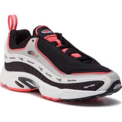 Buty Reebok - Daytona Dmx Vector DV3891 Black/Grey/White/Neon Red. Czarne buty sportowe damskie Reebok, bez wzorów, ze skóry ekologicznej, eleganckie, bez obcasa, na płaskiej podeszwie, bez zapięcia. Za 499,00 zł.