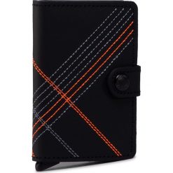 Mały Portfel Męski SECRID - Miniwallet MSt Stitch Linea Orange. Czarne portfele męskie Secrid, bez wzorów, ze skóry. Za 249,00 zł.