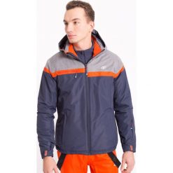 Kurtka narciarska męska KUMN003z - granatowy ciemny - 4F. Niebieskie kurtki męskie bomber 4f, na jesień, m, z materiału, z kapturem. Za 249,99 zł.