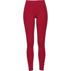 Legginsy bonprix ciemnoczerwony. Czerwone spodnie damskie bonprix, bez wzorów. Za 59,99 zł.