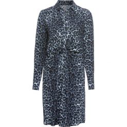 Sukienka bonprix niebieski leo. Niebieskie sukienki z falbanami marki bonprix. Za 129,99 zł.