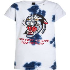 Replay Tshirt z nadrukiem ice. Niebieskie t-shirty męskie Replay, z nadrukiem, z bawełny. Za 159,00 zł.