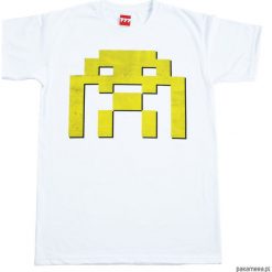 Koszulka SPACE INVADER YELLOW Tshirt. Żółte koszulki męskie Pakamera, m, bez wzorów, bez kołnierzyka, bez rękawów. Za 77,00 zł.