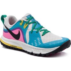Buty NIKE - Air Zoom Wildhorse 5 AQ2223 100 Lt Orewood Brn/Black-Blue Fury. Białe buty sportowe damskie Nike, bez wzorów, ze skóry ekologicznej, sportowe, do biegania, nike zoom. W wyprzedaży za 349,00 zł.