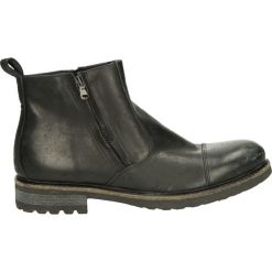 Botki męskie - ST81 VIT NERO. Szare bez kategorii marki Venezia, ze skóry. Za 299,00 zł.