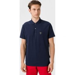 Lamborghini Polo Koszulka Niebieski. Niebieskie podkoszulki męskie Lamborghini, xl, z haftami, z bawełny, polo, bez rękawów. Za 581,95 zł.