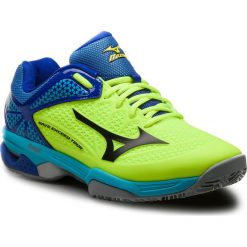 Buty MIZUNO - Wave Exceed Tour 2 CC Niebieski Zielony. Żółte bez kategorii marki Mizuno, z tworzywa sztucznego, tenisowe, mizuno wave. W wyprzedaży za 379,00 zł.