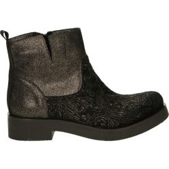 Botki - H25 MET BRON. Żółte botki damskie marki Venezia, ze skóry. Za 229,00 zł.