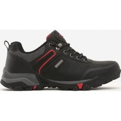 Czarno-Czerwone Buty Sportowe Twisp. Czarne buty sportowe męskie Born2be, z nubiku, na sznurówki. Za 179,99 zł.