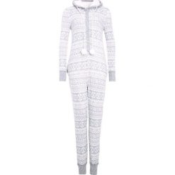Piżamy damskie: Hunkemöller ONESIE HOOD FAIRISLE Piżama light grey melee