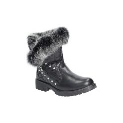 Buty zimowe damskie: Śniegowce Casu Botki z futerkiem TL0131