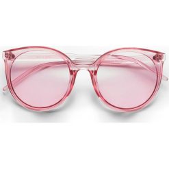 Okulary przeciwsłoneczne bonprix jasnoróżowy. Czerwone okulary przeciwsłoneczne damskie aviatory bonprix. Za 37,99 zł.