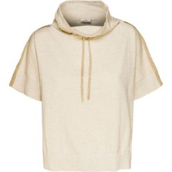 Bluza DEHA HARMONIC Beżowy|Złoty. Brązowe bluzy damskie marki Deha, z dzianiny, z krótkim rękawem, krótkie. Za 470,00 zł.