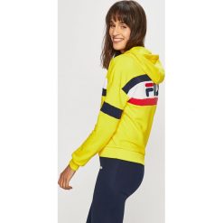 Fila - Bluza. Białe bluzy damskie Fila, s, bez wzorów, z bawełny, bez rękawów, z kapturem. W wyprzedaży za 269,90 zł.