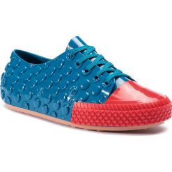 Półbuty MELISSA - Polibolha Sneaker Ad 32435 Blue/Red/Brown 53474. Niebieskie półbuty damskie Melissa, na co dzień, bez wzorów, z tworzywa sztucznego, bez obcasa, na płaskiej podeszwie, bez zapięcia. W wyprzedaży za 229,00 zł.