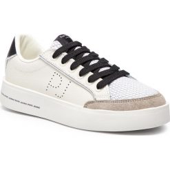Sneakersy PEPE JEANS - Brixton Mesh Bash PLS30821 White 800. Białe półbuty damskie Pepe Jeans, z jeansu. W wyprzedaży za 229,00 zł.