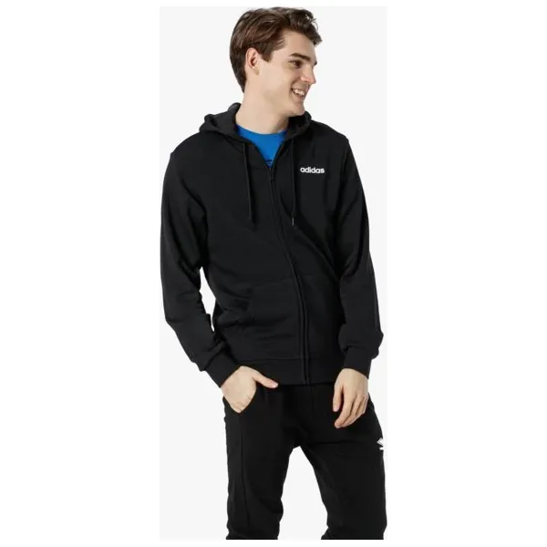 Adidas Bluza E Lin Fz Ft , czarny, rozmiar L. Czarne bluzy męskie Adidas, m, bez wzorów, z bawełny, klasyczne, z kapturem, bez rękawów, bez kaptura. W wyprzedaży za 179,99 zł.