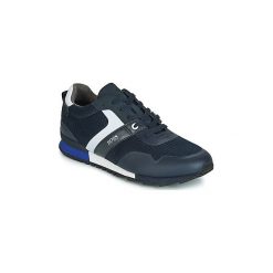 Buty BOSS Athleisure PARKOUR RUNN METH. Niebieskie trampki męskie BOSS Athleisure, bez wzorów, bez zapięcia. Za 749,00 zł.