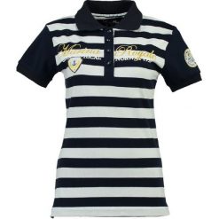 Geographical Norway Koszulka Damska Polo Kizabella M Ciemny Niebieski. Niebieskie koszulki damskie marki Geographical Norway, m, w paski, polo, bez rękawów. Za 149,00 zł.