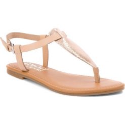 Japonki Tommy Jeans Metallic Flat Thong Sandal EN0EN00205. Różowe klapki damskie Tommy Jeans, bez wzorów, z jeansu, bez obcasa. W wyprzedaży za 239,00 zł.