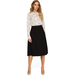 Spódnica lekko rozkloszowana - czarna. Czarne spódniczki damskie Style, na co dzień, s, bez wzorów, z elastanu, biznesowe, midi, rozkloszowane. W wyprzedaży za 109,00 zł.