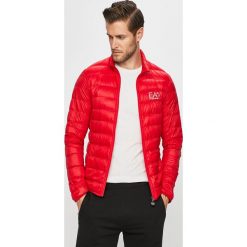 EA7 Emporio Armani - Kurtka. Niebieskie płaszcze męskie EA7 Emporio Armani, xl, bez wzorów, z materiału, krótkie, bez kaptura. Za 699,90 zł.