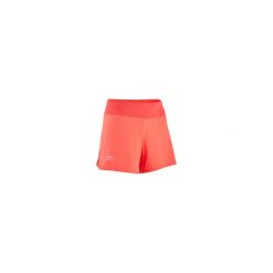 Spodenki Do Biegania Damskie Run Dry Różowo-Koralowe. Różowe spodenki sportowe damskie KALENJI, xl, bez wzorów, z elastanu, do biegania. Za 29,99 zł.