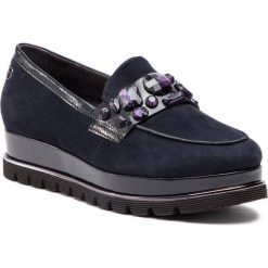 Półbuty TAMARIS - 1-24705-21 Navy 805. Niebieskie creepersy damskie Tamaris, z materiału, na płaskiej podeszwie. Za 319,90 zł.