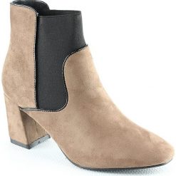 Botki damskie lity: Botki w kolorze khaki
