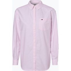 Tommy Jeans - Bluzka damska, różowy. Różowe bluzki damskie marki Tommy Jeans, s, bez wzorów, z jeansu, eleganckie, bez kołnierzyka, bez rękawów. Za 299,95 zł.