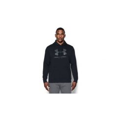 Bluzy męskie: Under Armour Bluza męska Rival Fitted Graphic Hoodie czarna r. S (1302294-001)