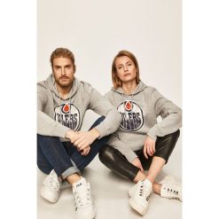47brand - Bluza. Szare bluzy damskie 47brand, s, z nadrukiem, z bawełny, bez rękawów, z kapturem. W wyprzedaży za 199,90 zł.