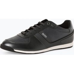 BOSS Athleisure - Męskie tenisówki ze skóry – Glaze_Lowp_nymt, szary. Szare trampki męskie BOSS Athleisure, bez wzorów, ze skóry, eleganckie, bez zapięcia. Za 749,95 zł.