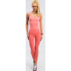 Legginsy Koralowe 1032. Pomarańczowe legginsy sportowe damskie Fasardi, s, bez wzorów. Za 59,00 zł.
