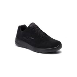 Skechers GO WALK MAX - EVALUATE 54619BBK. Czarne buty sportowe męskie Skechers, ze skóry, bez zapięcia. Za 249,99 zł.