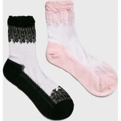 Answear - Skarpetki (2-pack). Szare skarpetki damskie ANSWEAR, bez wzorów, z elastanu. Za 29,90 zł.