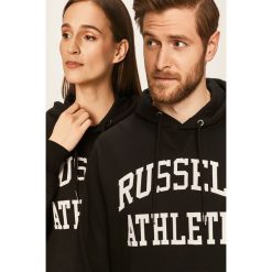 Russell Athletic - Bluza. Niebieskie bluzy damskie Russell Athletic, s, z nadrukiem, z bawełny, bez rękawów, z kapturem. W wyprzedaży za 229,90 zł.