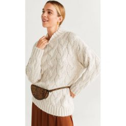 Mango - Sweter Jirafa. Szare swetry damskie Mango, s, z poliesteru. Za 199,90 zł.