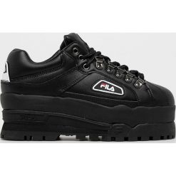 Fila - Buty Trailblazer Wedge. Czarne buty sportowe damskie Fila, bez wzorów, ze skóry, sportowe. Za 589,90 zł.