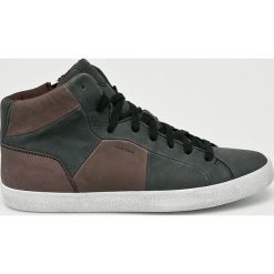 Geox - Buty. Czarne buty sportowe męskie Geox, ze skóry, na sznurówki. W wyprzedaży za 279,90 zł.
