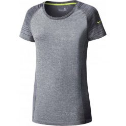 Topy sportowe damskie: Mizuno Koszulka Sportowa Damska Tubular Helix Tee Dark Charcoal S
