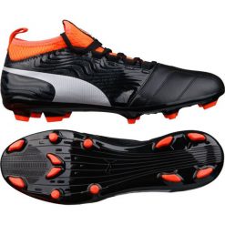 Buty piłkarskie Puma One 18.3 Fg M 104538 01. Czarne buty sportowe męskie Puma, z materiału, na sznurówki, do piłki nożnej. W wyprzedaży za 289,00 zł.