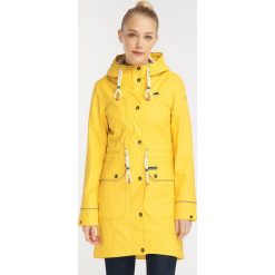 Parka przeciwdeszczowa w kolorze żółtym. Żółte kurtki damskie Schmuddelwedda, xs, bez wzorów, bez kaptura. W wyprzedaży za 386,95 zł.